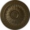 Ekena Millwork Randee Ceiling Medallion (Fits Canopies up to 3 7/8"), Hand-Painted Brass, 20"OD x 1 3/8"P CM20HABRS - alternate 1